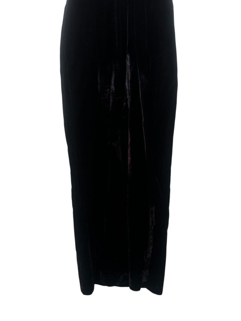 Vintage Rampage Vampire Bodycon Long Dress Small Red Velvet Whimsigoth Chiffon - Picture 15 of 16